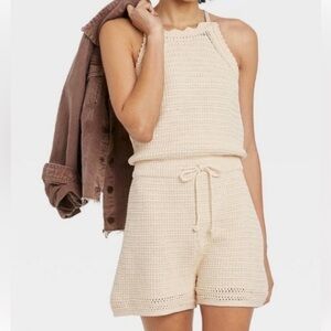 Crochet Romper - Ivory